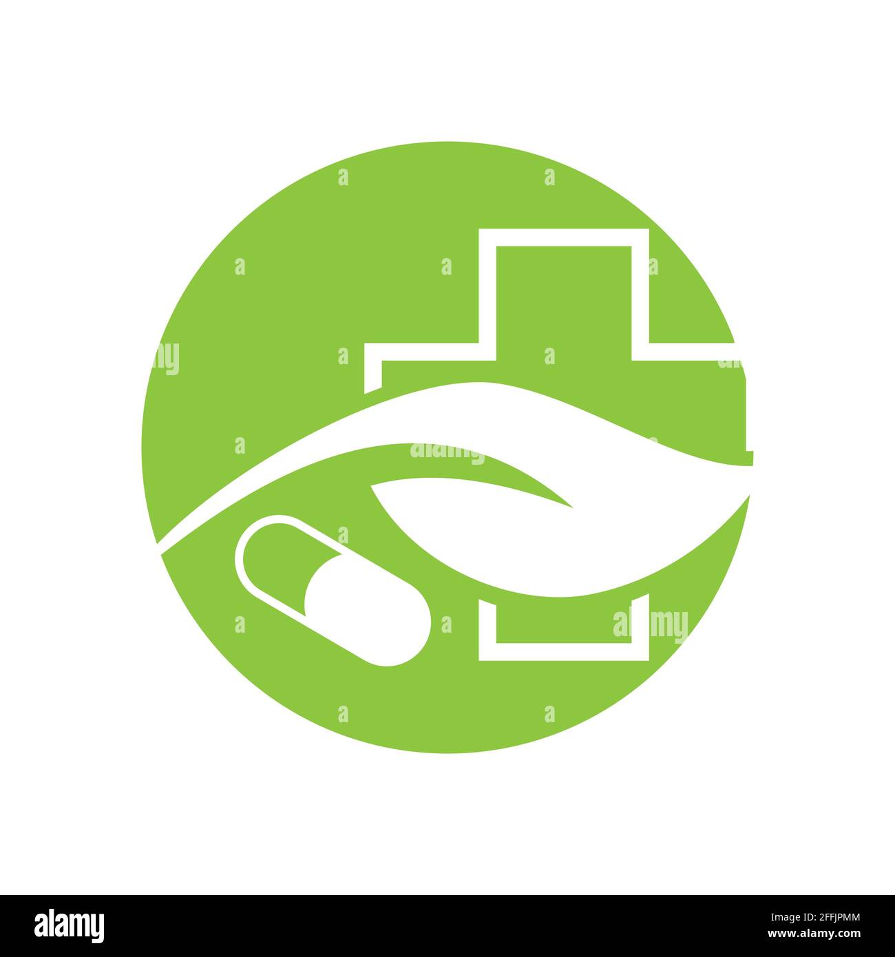 Natural medicine logo vector illustration design template Stock Vector ...