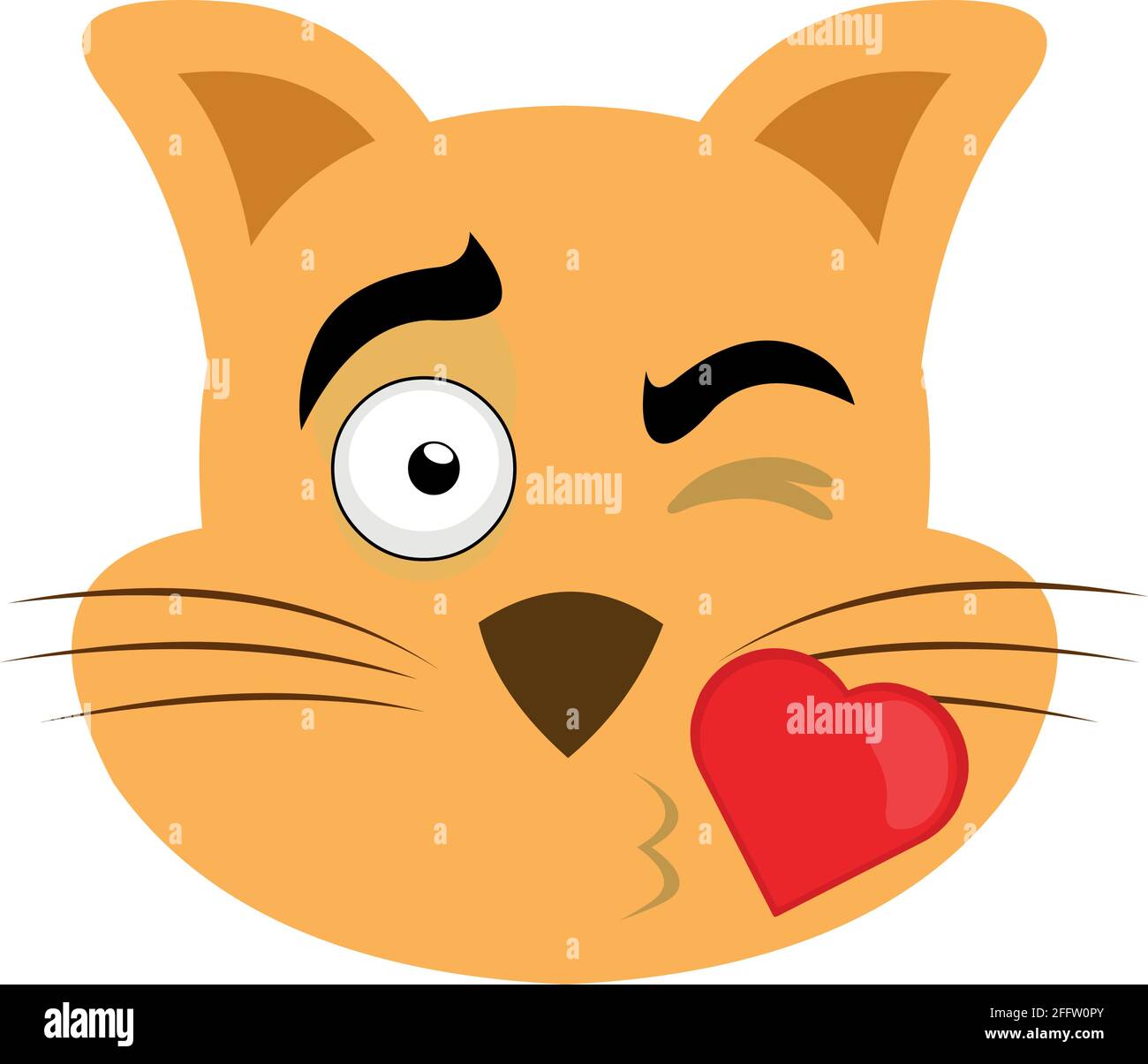 cats with heart icon cartoon vector illustration graphic design Stock  Vector Image & Art - Alamy