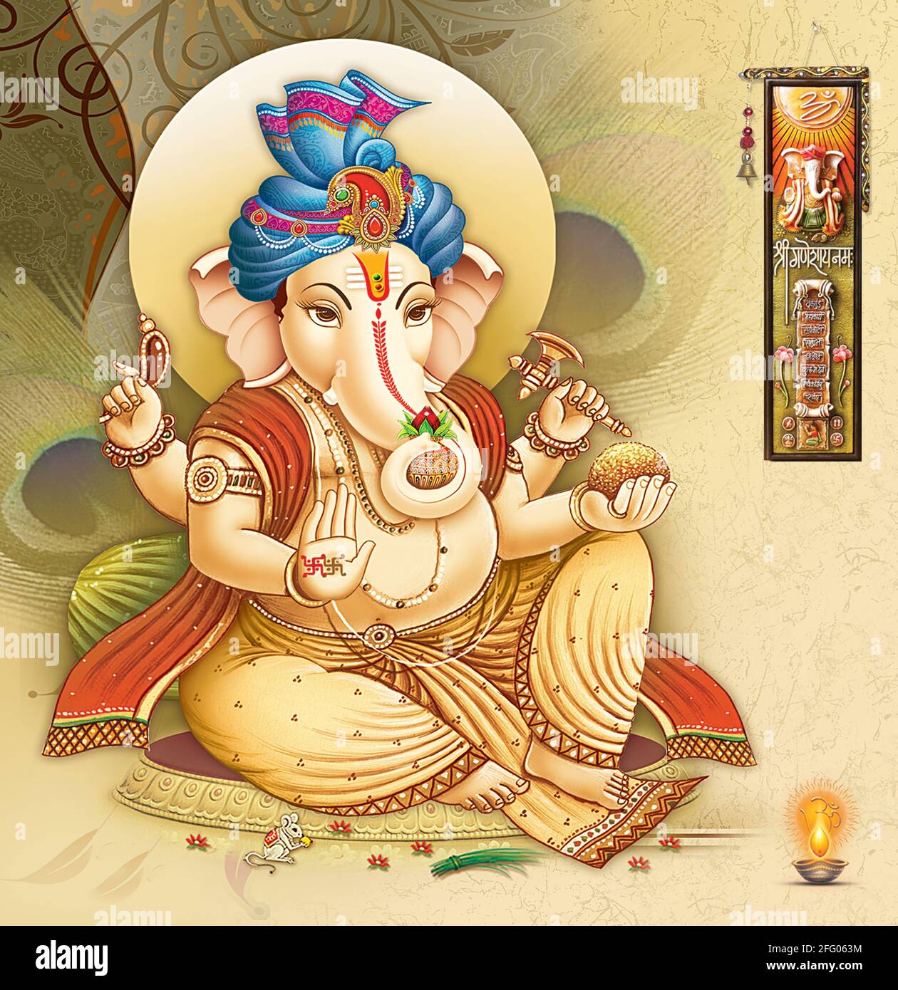 Ganesha art painting hi-res stock photography and images - Page 9 ...