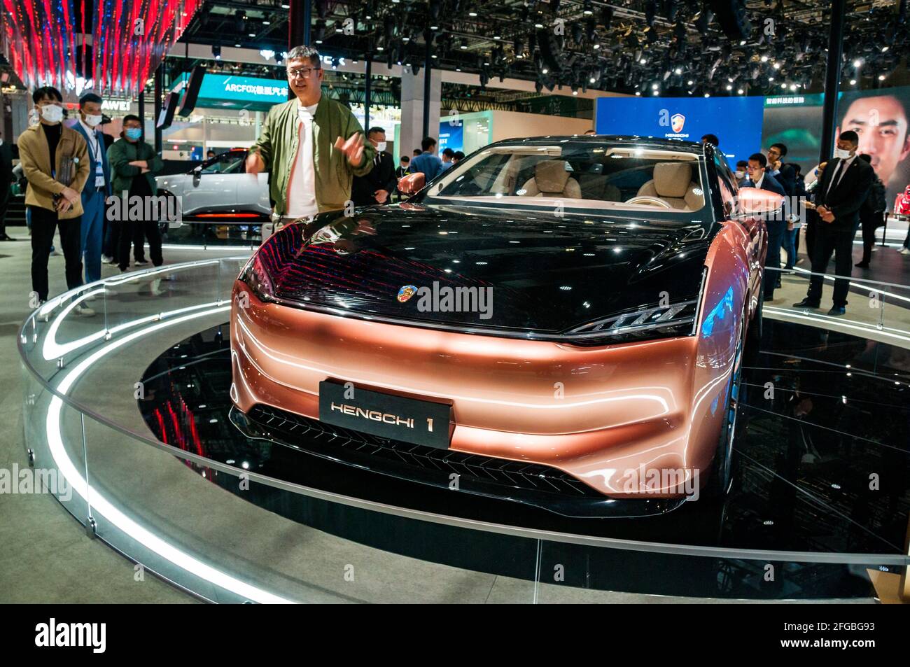 Hengchi 1 on display at the 2021 Shanghai Auto Show, China Stock Photo ...