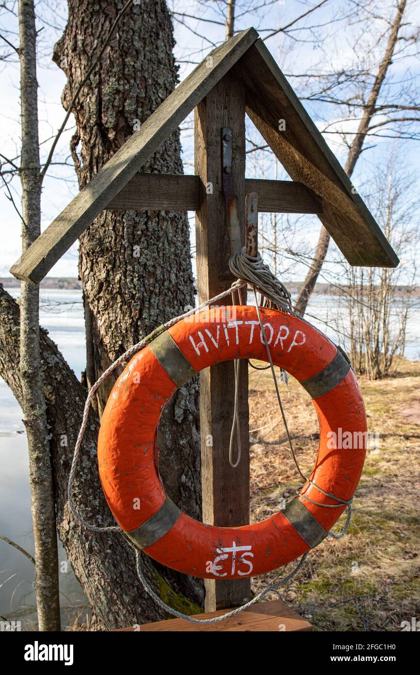 Vintage lifebelt and buoy hi-res stock photography and images - Alamy