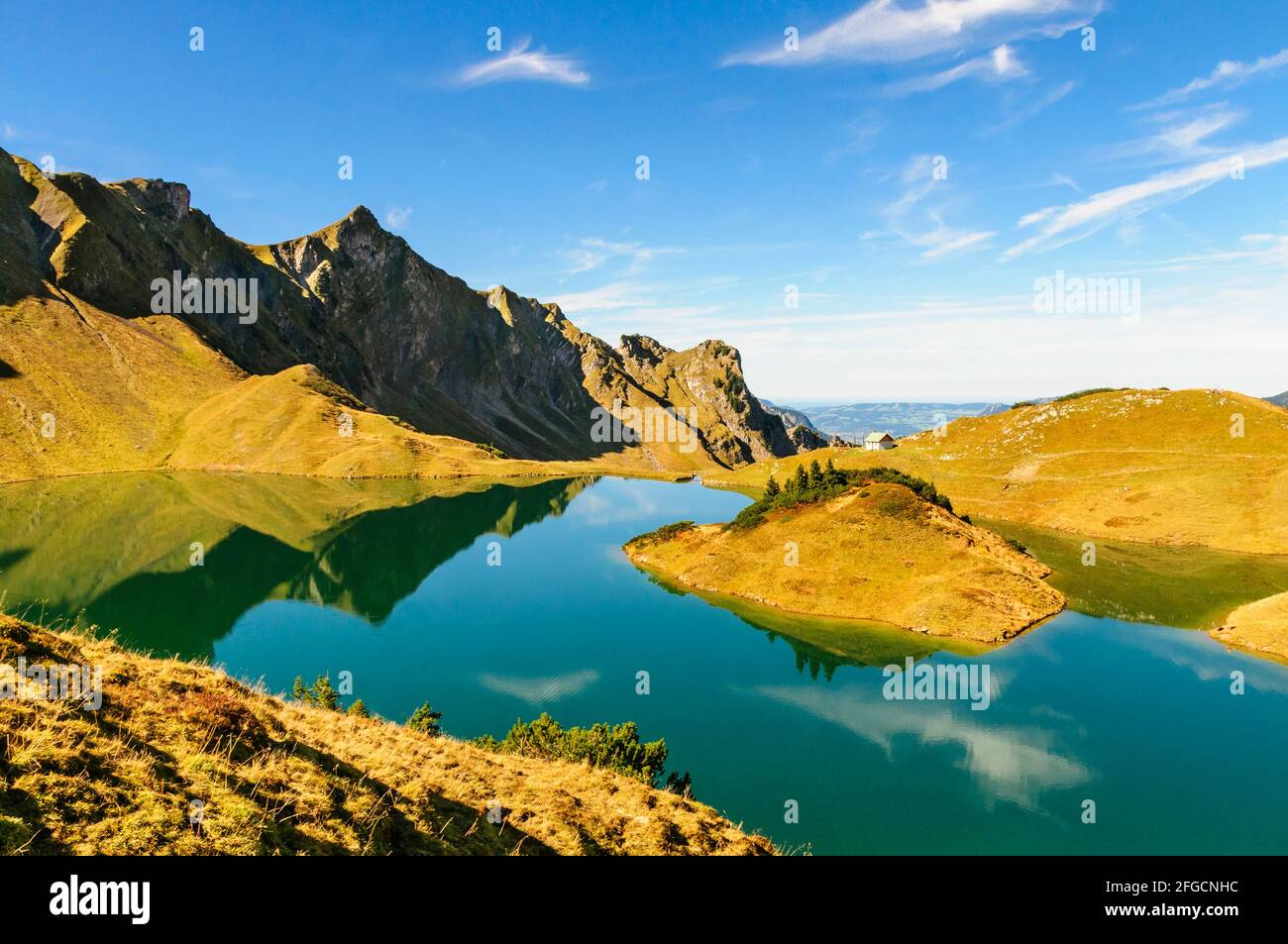 Beautiful alpine region near Schrecksee in bavarian Allgäu Stock Photo