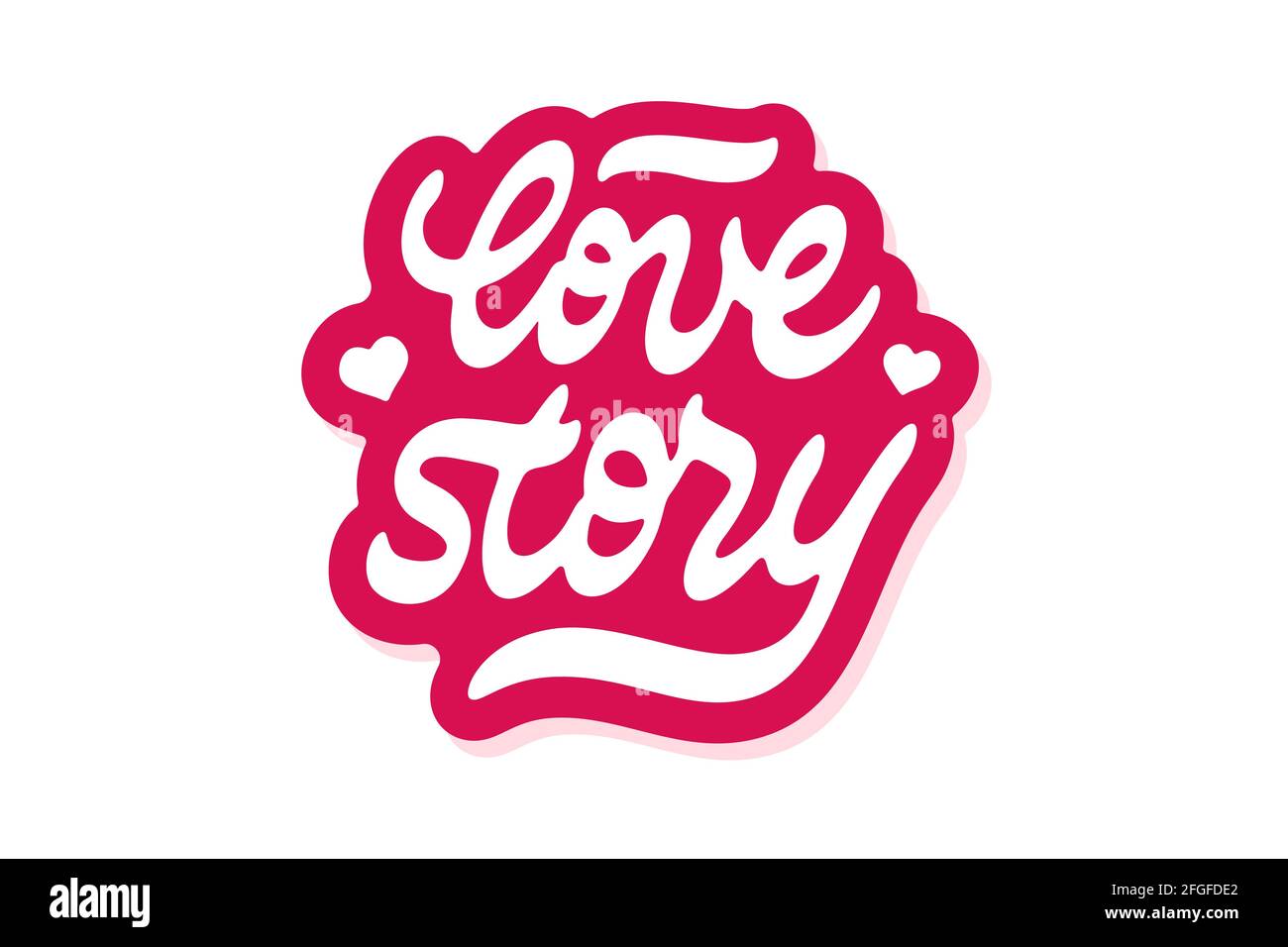 Love story vector lettering Stock Vector Image & Art - Alamy