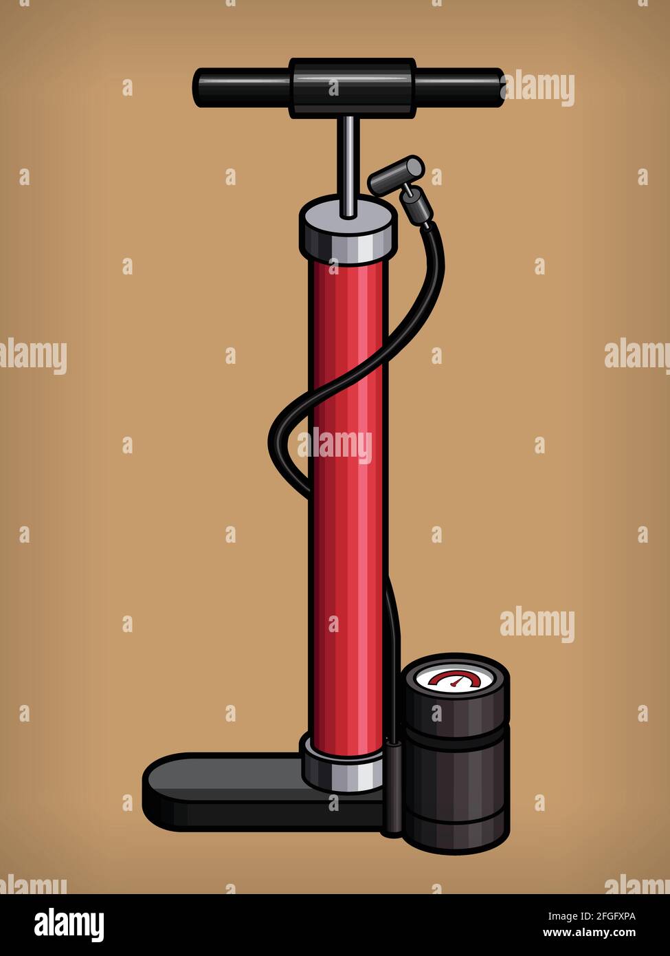 Biker air pump Stock Vector Images - Alamy