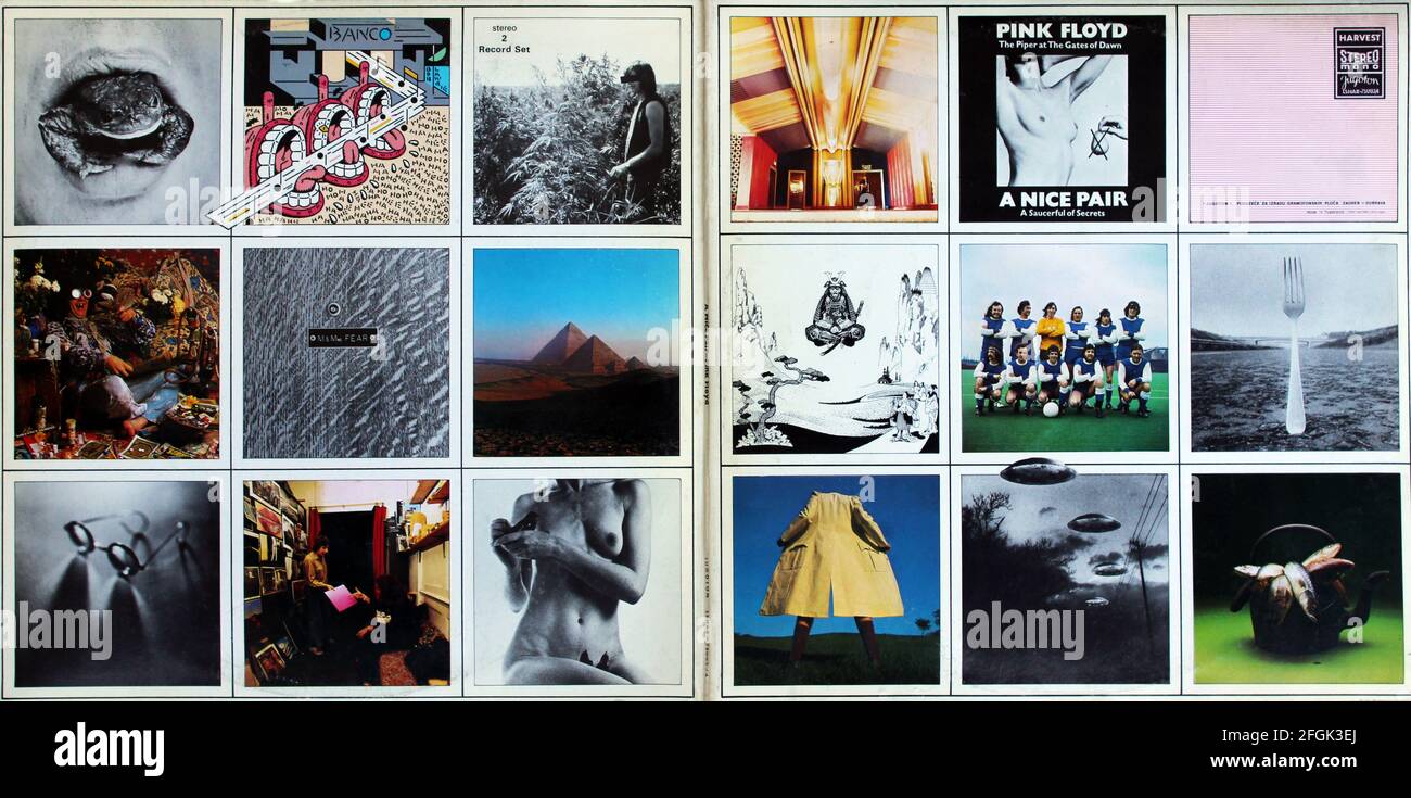 Pink Floyd: 1973. LP total front and back cover: A Nice Pair Stock Photo