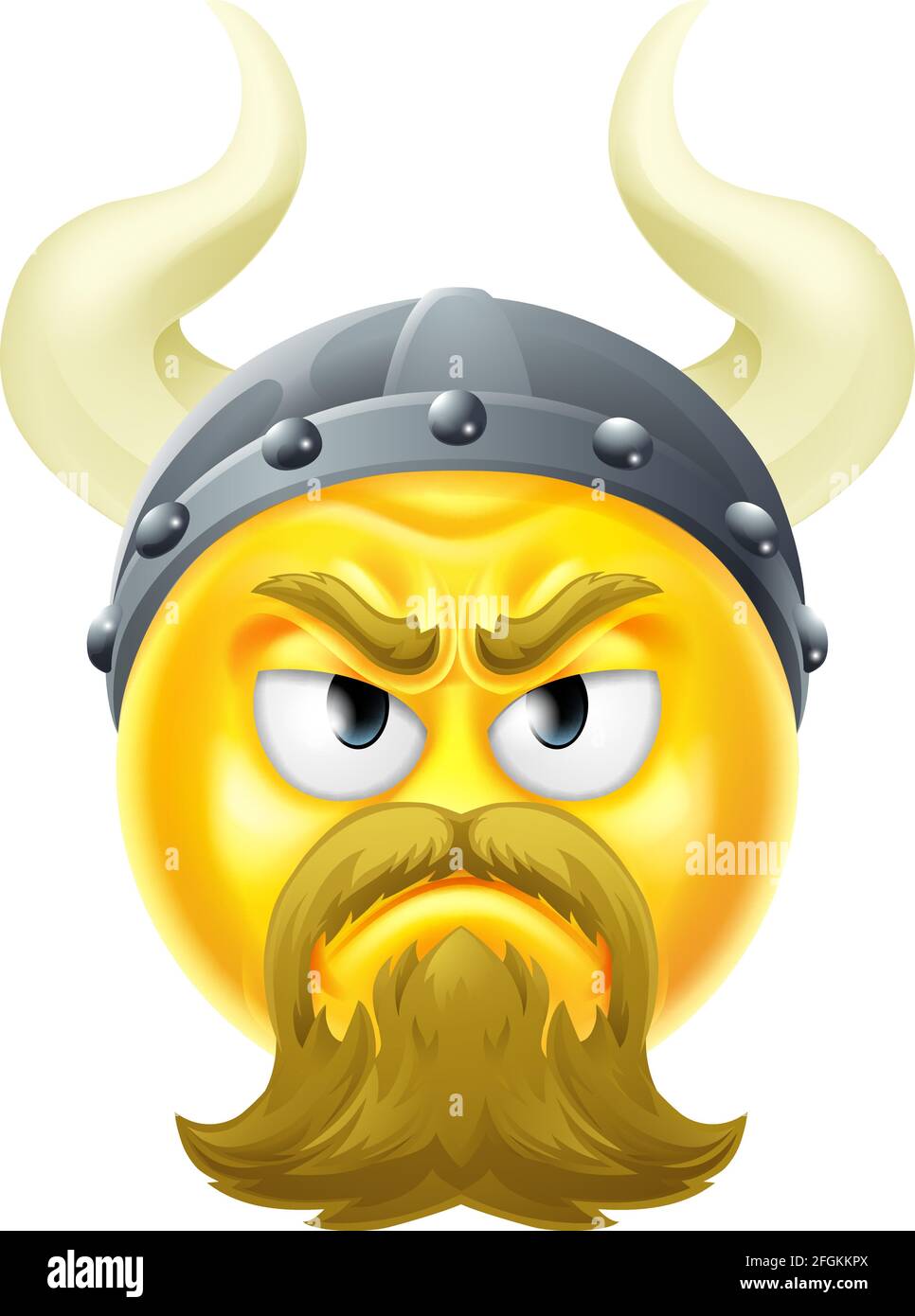 Viking Emoticon Cartoon Face Icon Stock Vector Image & Art - Alamy