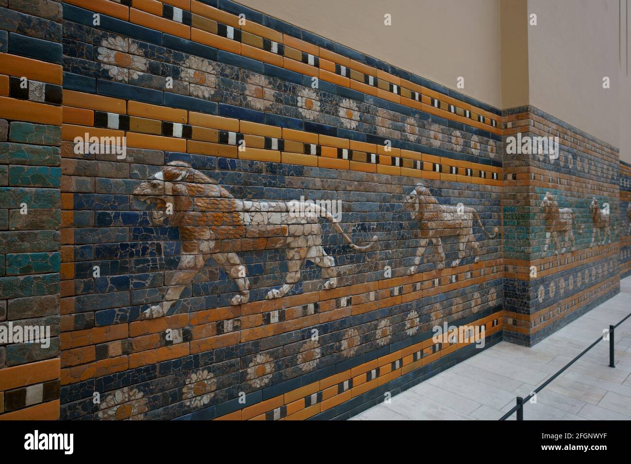 Pergamon Museum Ishtar Gate  details Berlin Stock Photo