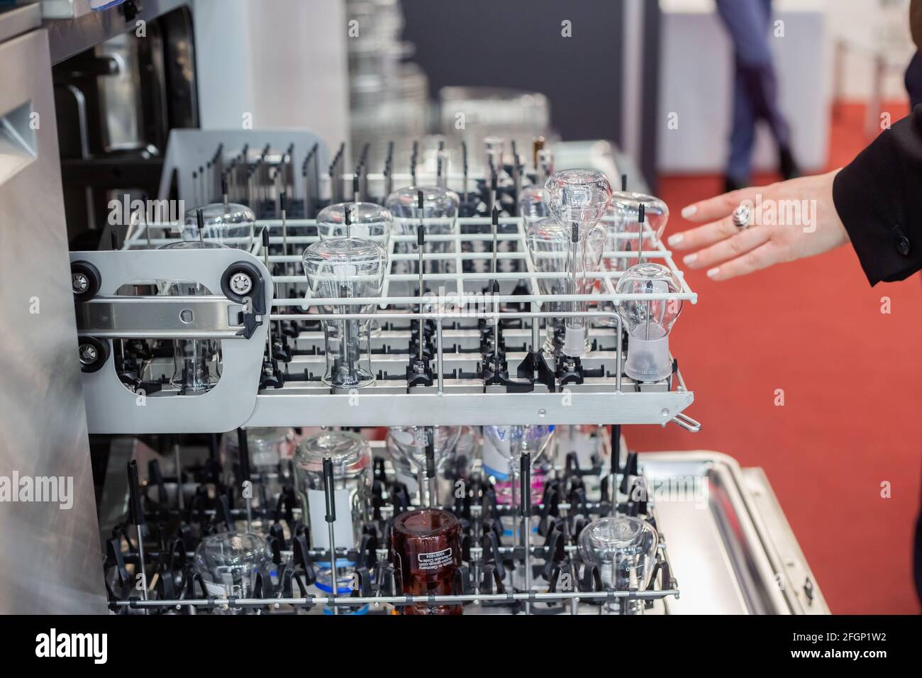 Moscow, Russia 14 april 2021 Dishwasher for Laboratory Research