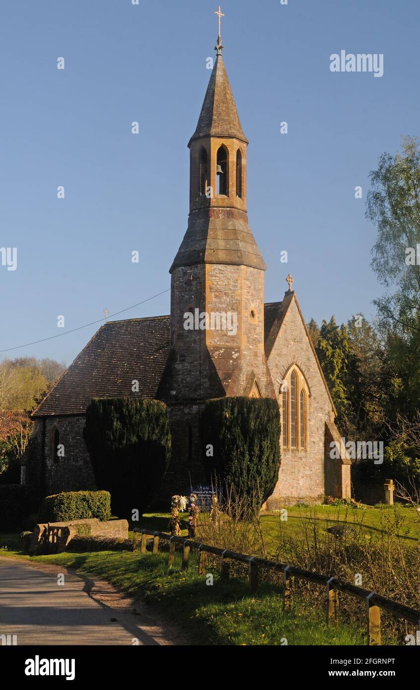 The Church of St. Peter, in Greenham, Somerset, England Stock Photo