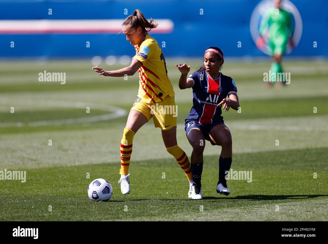 Stade George Lefevre Saint Germain En Laye Soccer Football - Women's Champions League - Semi Final First Leg - Paris St  Germain v FC Barcelona - Stade Municipal Georges Lefevre, Saint-Germain-en- Laye, France - April 25, 2021 Barcelona's Caroline Graham