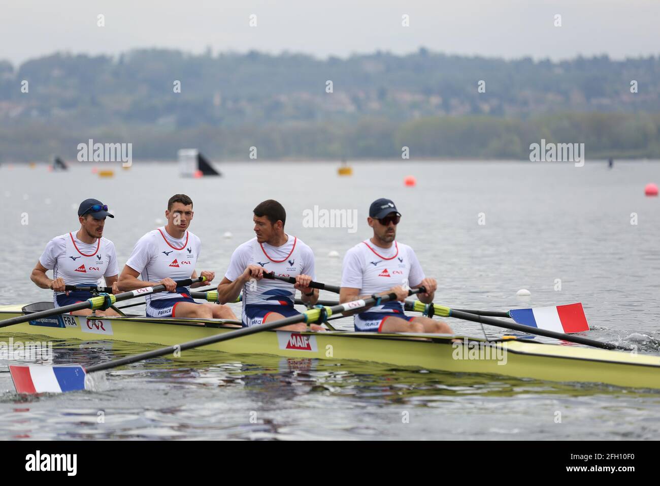 XXX on Day 2 at the European Rowing Championships in Lake Varese on April  10th 2021 in Varese, Italy Stock Photo - Alamy