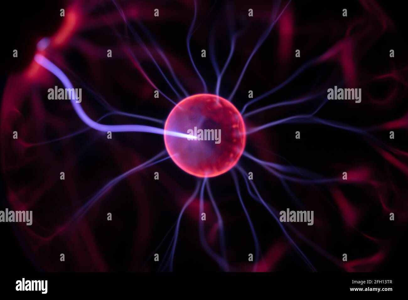 closeup of plasma lamp, globe Stock Photo - Alamy