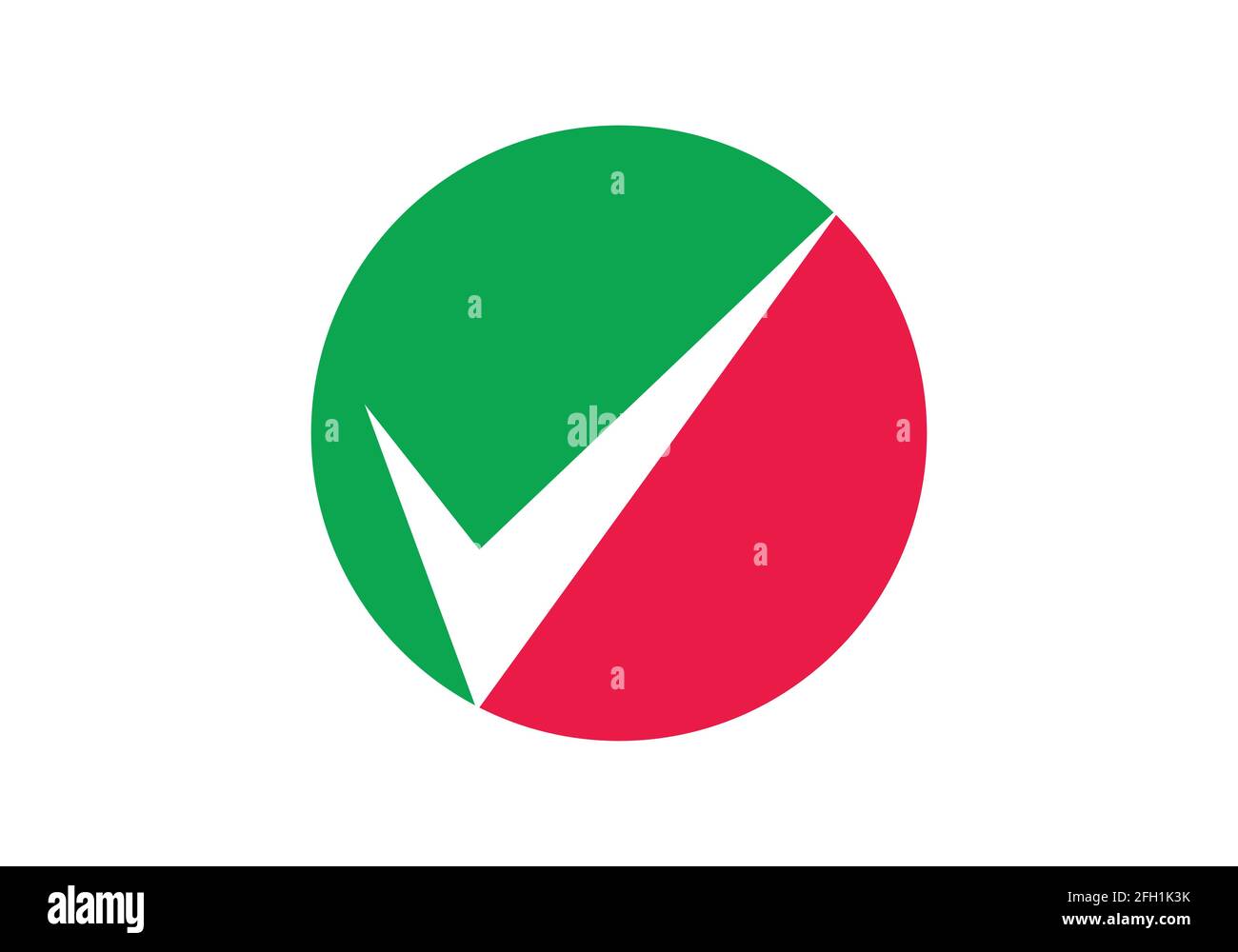Check mark icon, Logo element illustration, check mark symbol design. Stock Vector