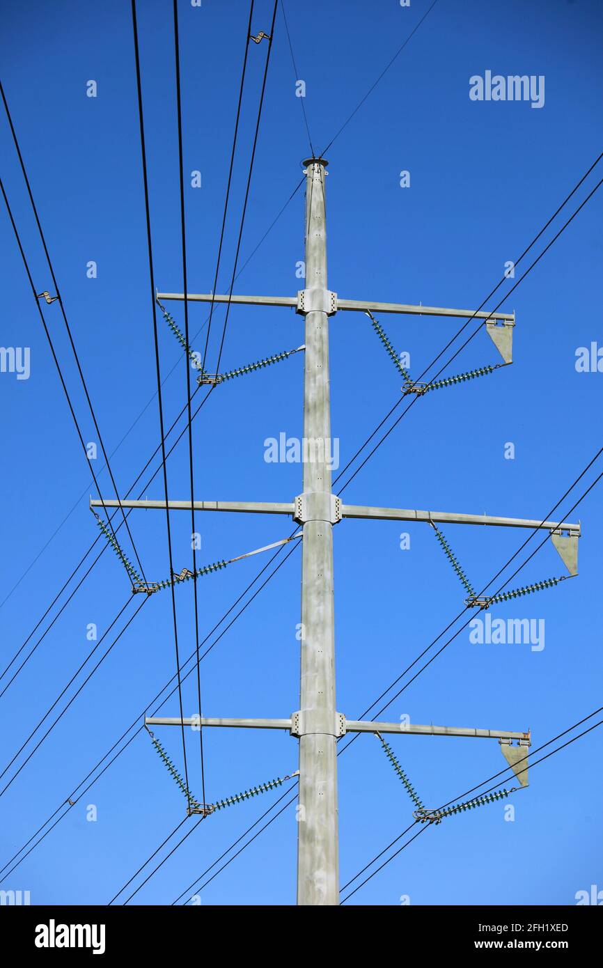 High Tension Wires Stock Photo, Picture and Royalty Free Image