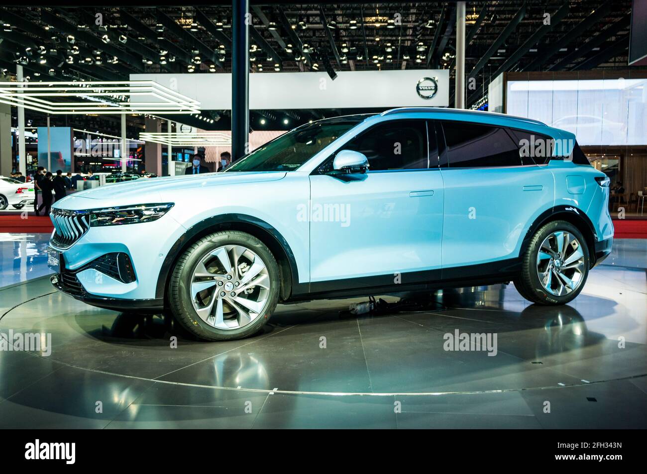 Voyah Free on display at the 2021 Shanghai Auto Show, China Stock Photo ...