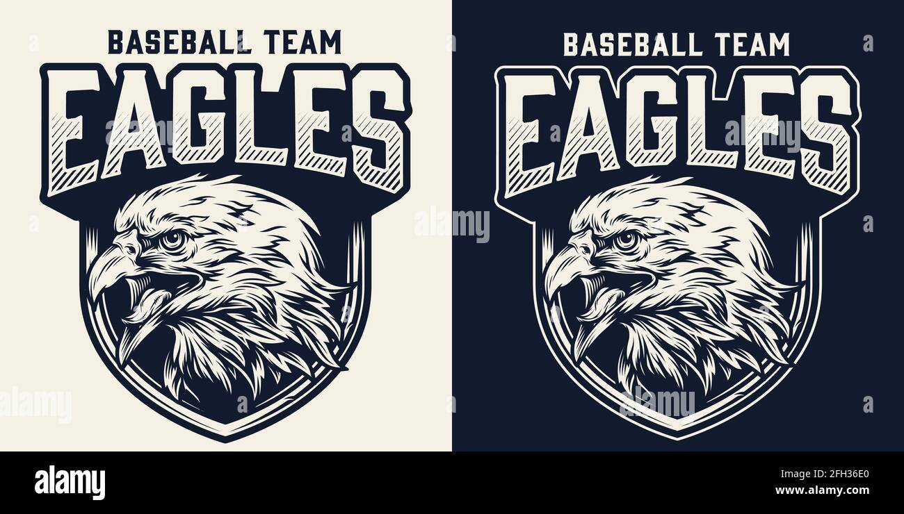 Baseball Team Monochrome Logo With Strong Angry Eagle Head Mascot And Inscriptions In Vintage Style Isolated Vector Illustration Stock Vector Image Art Alamy Baseball Team Monochrome Logo With Strong Angry Eagle Head Mascot And Inscriptions In Vintage Style Isolated Vector Illustration Stock Vector Image Art Alamy