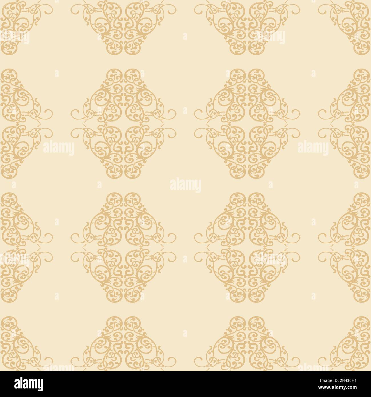 Floral Ornament Seamless Pattern Background Decoration Vector Stock Vector