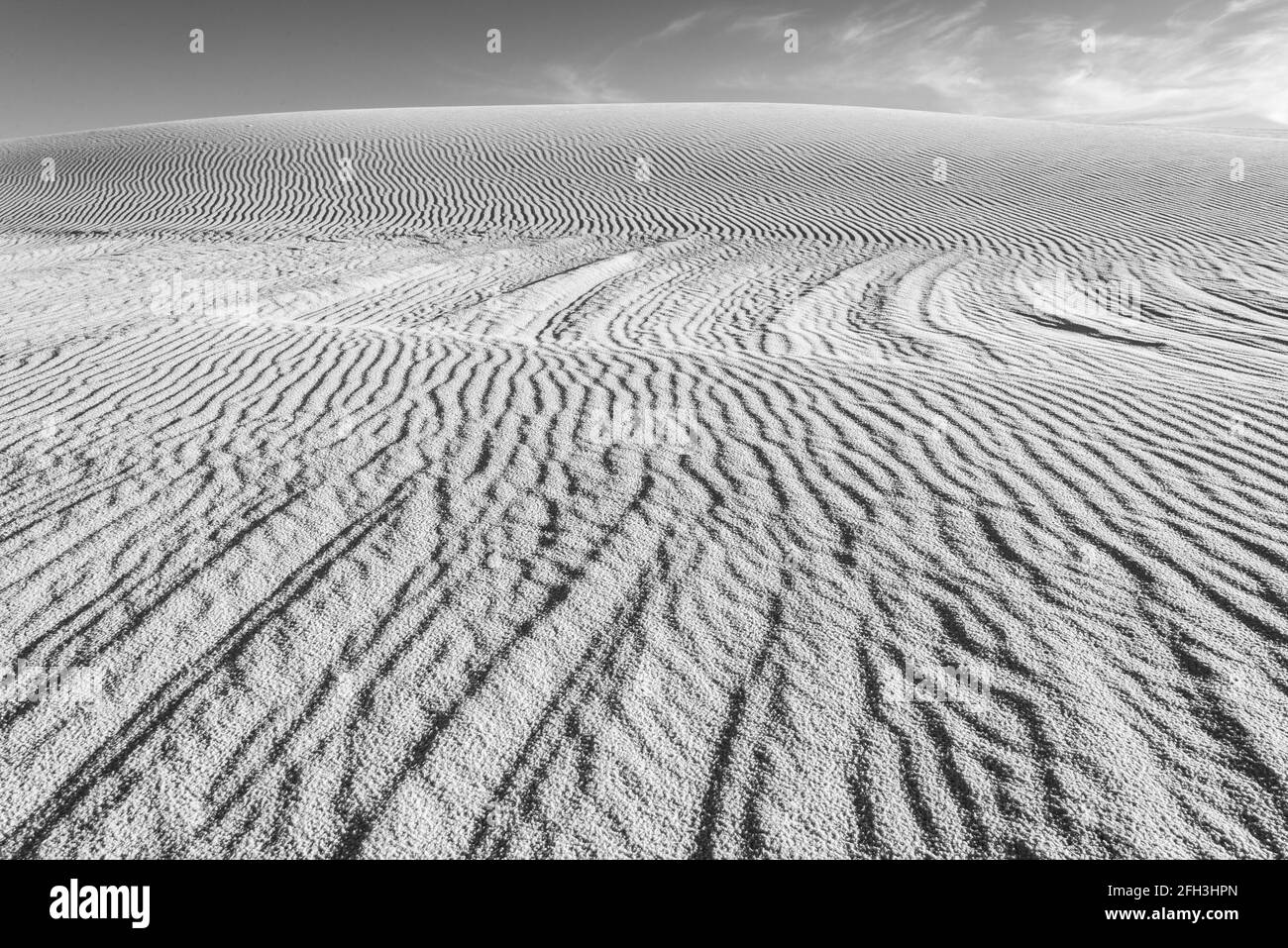 White Sands National Park in New Mexico is one of the newest additions to the National Parks of the United States Stock Photo