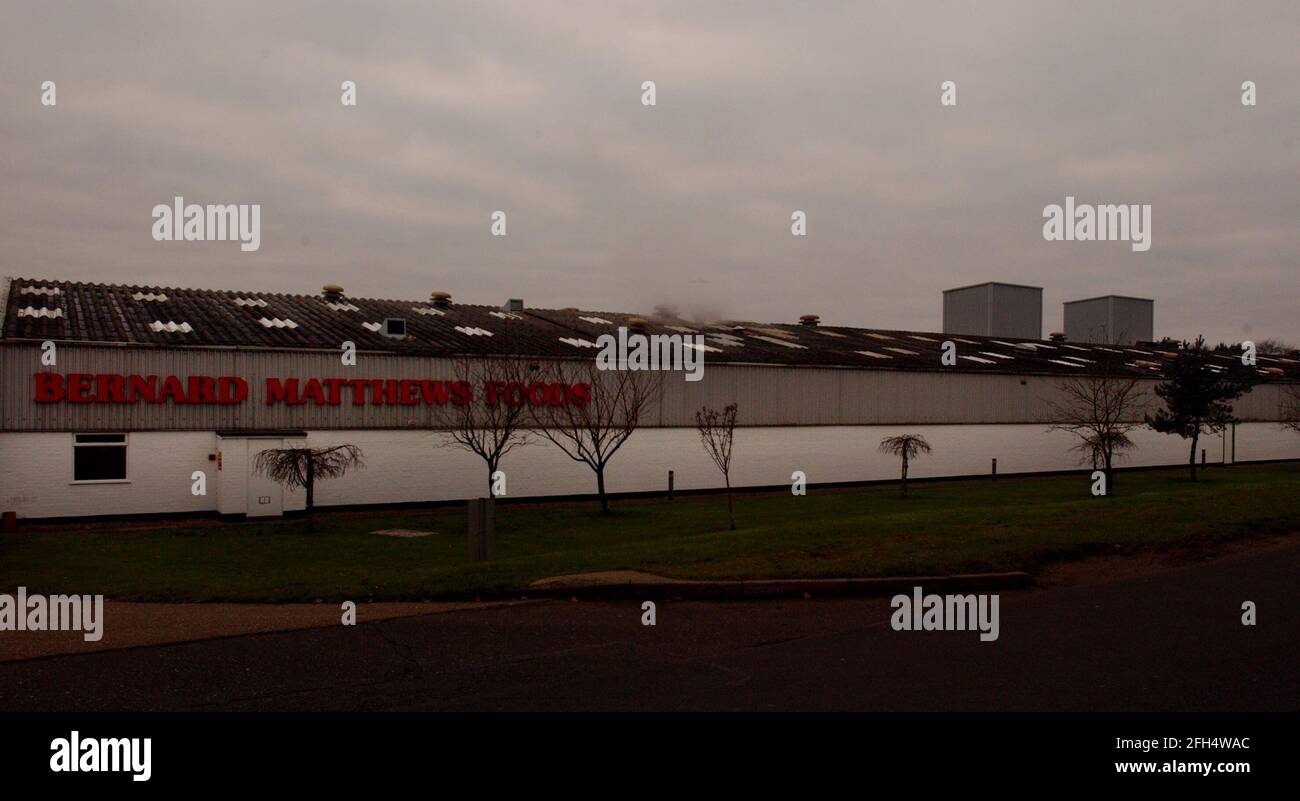 BERNARD MATTHEWS' EMPIRE IN  ,NORFOLK,8/12/04 PILSTON Stock Photo