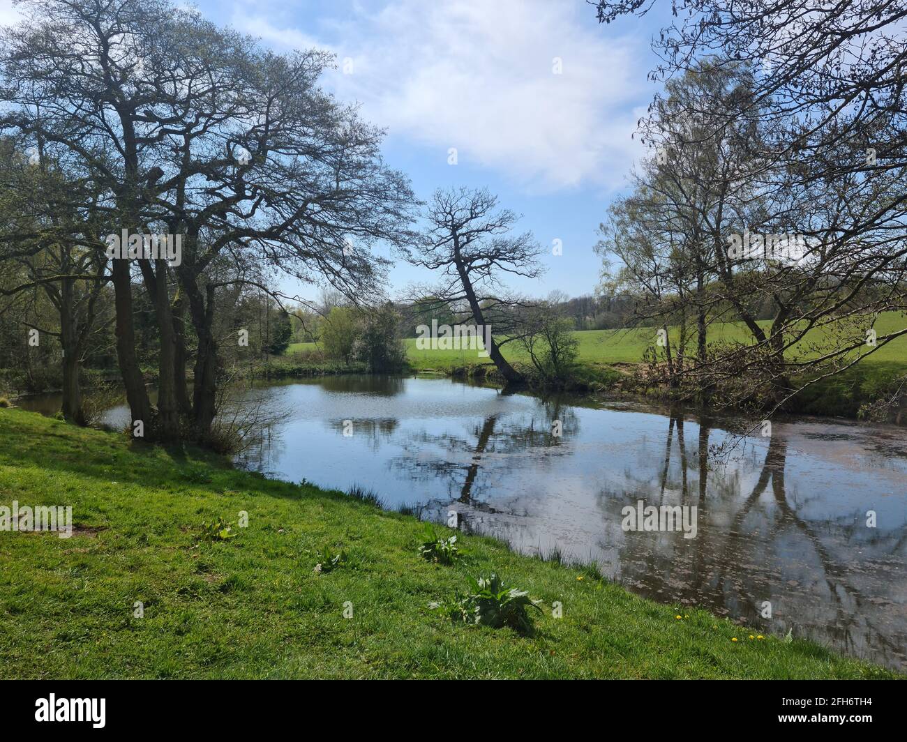 River Arrow, Cofton Hackett, Worcestershire Stock Photo Alamy