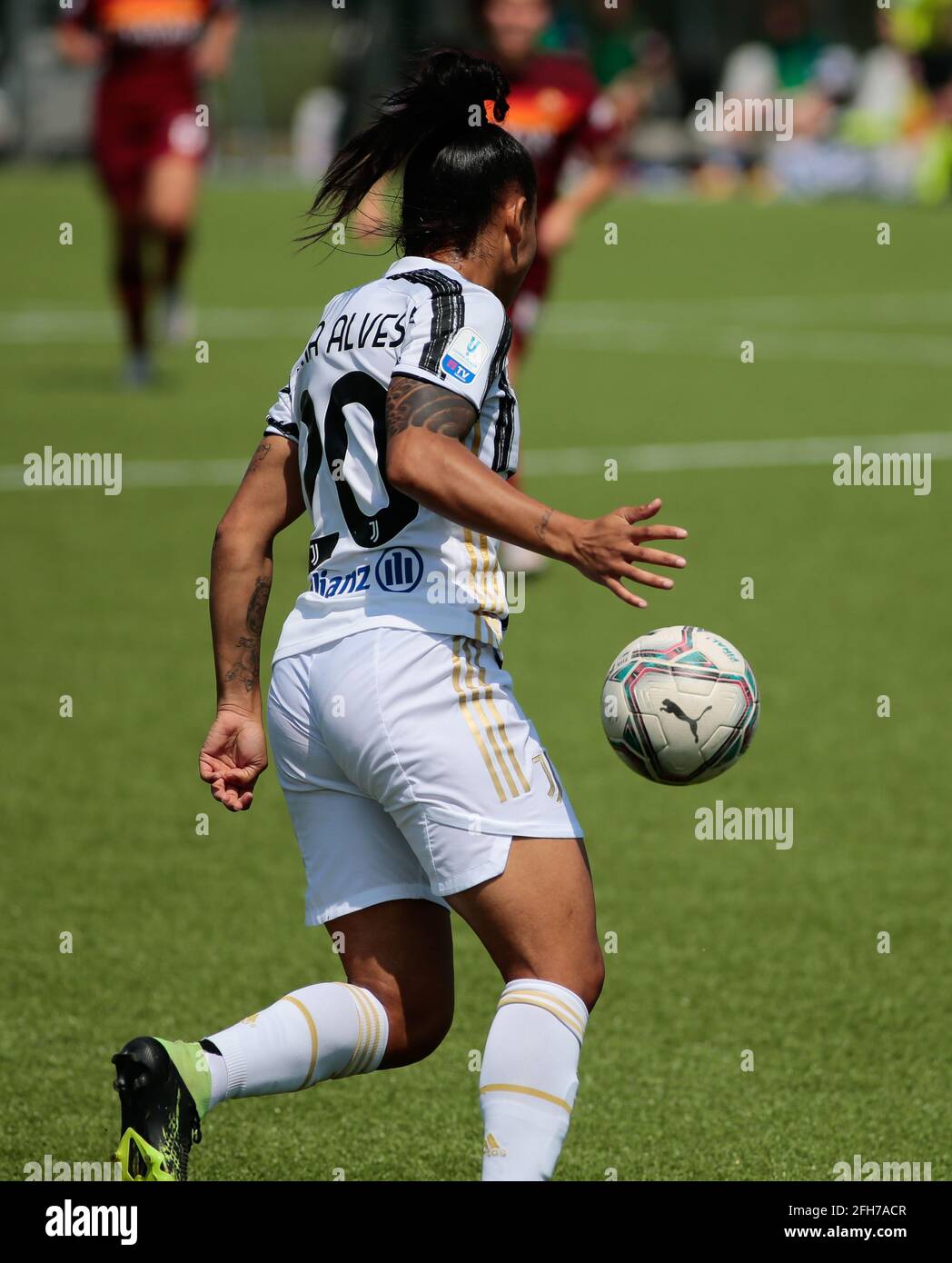 Maria Souza Alves (Juventus Women) during the Italian Cup, Coppa Italia, semi-final, 2nd leg football match between Juventus FC and AS Roma on April 25, 2021 at Juventus Training Center in Vinovo, Italy - Photo Nderim Kaceli / DPPI / LiveMedia Stock Photo