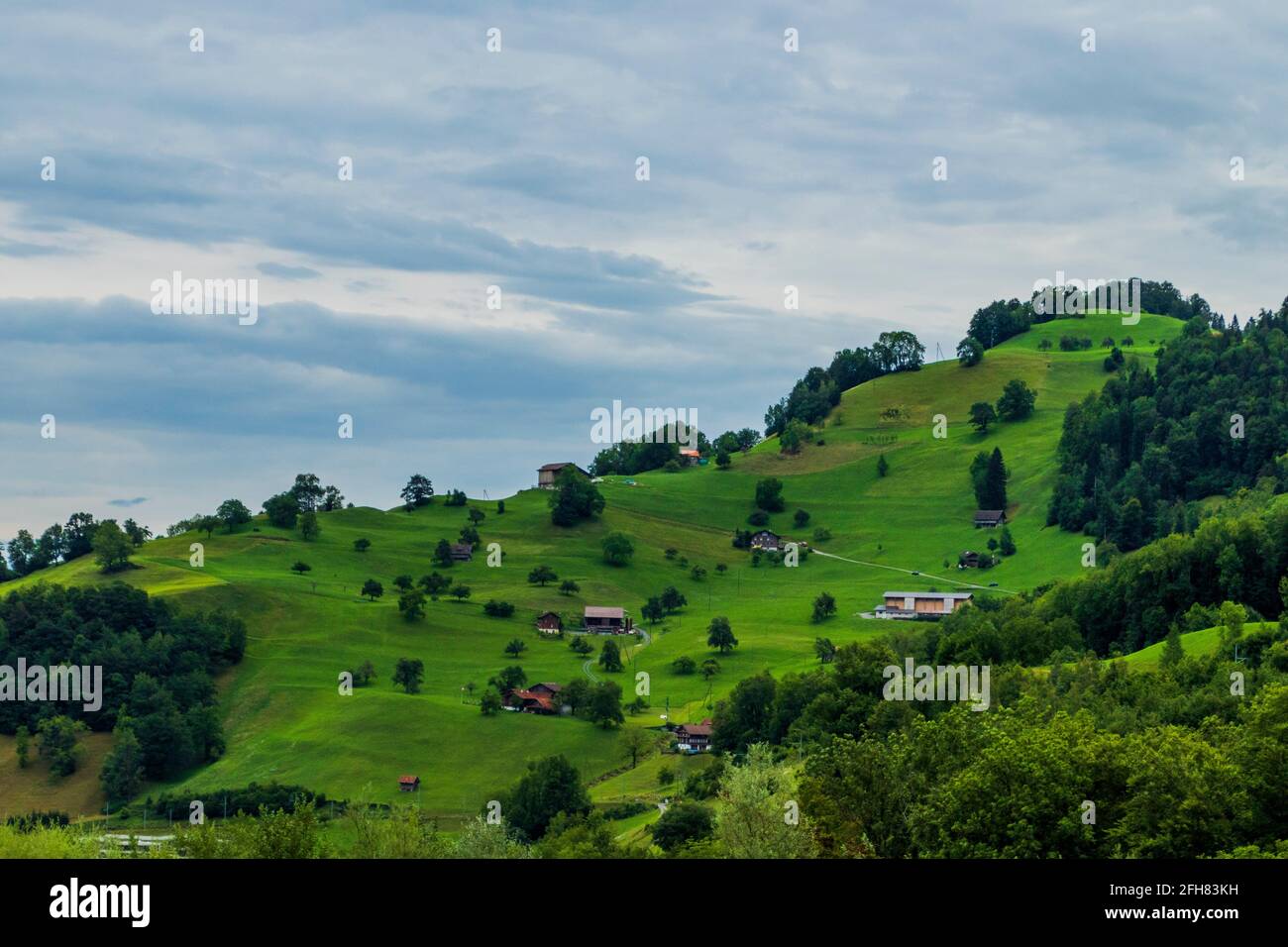 The place called Grindelwald in Switzerland Stock Photo Alamy