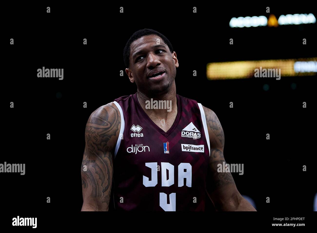 ROBINSON Gerald of DJA, Dijon Basket during the French Cup, Final basketball  match between JDA Dijon and LDLC ASVEL on April 24, 2021 at AccorHotels  Arena in Paris, France - Photo Ann-Dee