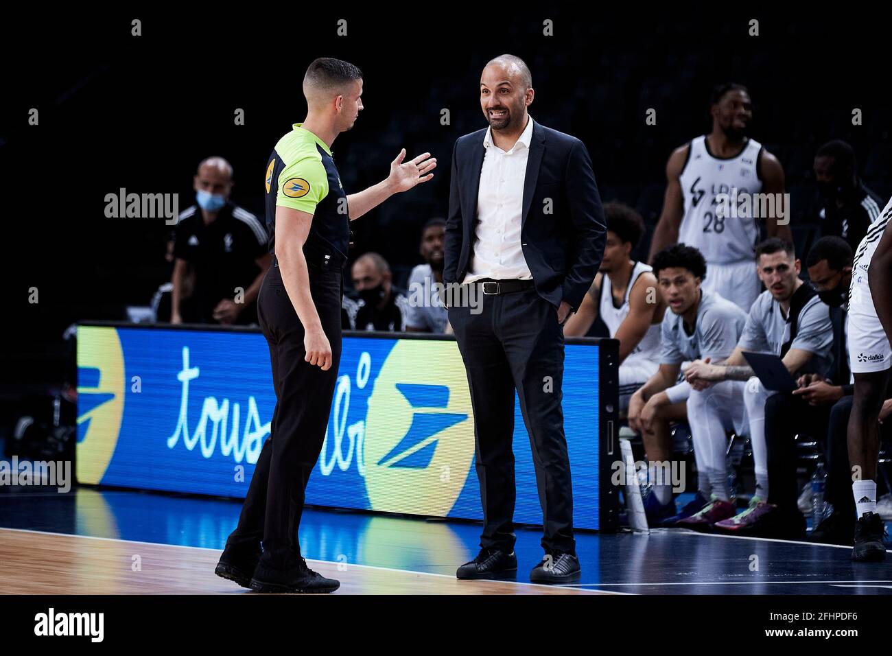 T.J. PARKER Coach of ASVEL, Lyon-Villeurbanne during the French Cup, Final  basketball match between JDA Dijon and LDLC ASVEL on April 24, 2021 at  AccorHotels Arena in Paris, France - Photo Ann-Dee