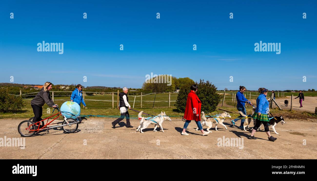 East Lothian, Scotland, United Kingdom, 25th April 2021. Virtual Kilt