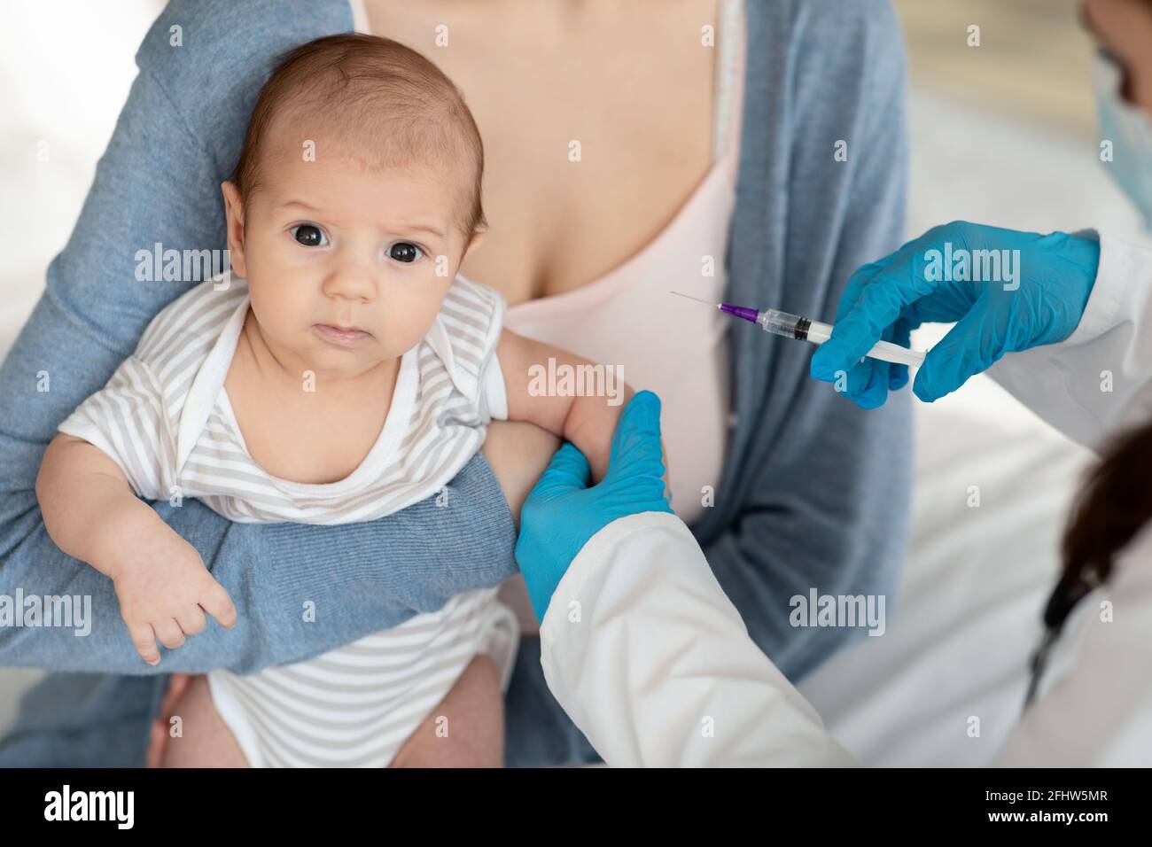 Vaccine Baby High Resolution Stock Photography And Images Alamy