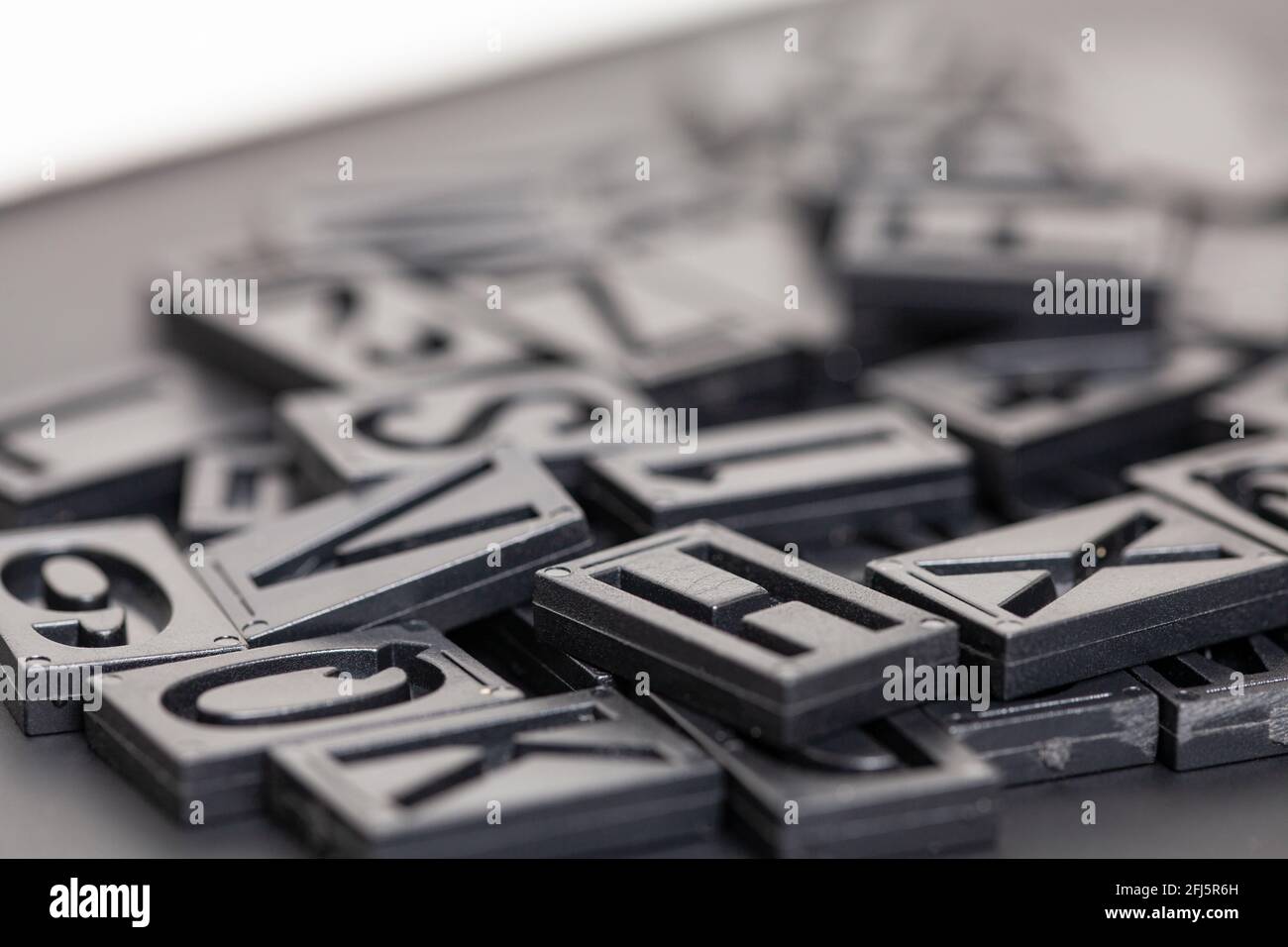 letterpress alphabet and number background Stock Photo Alamy
