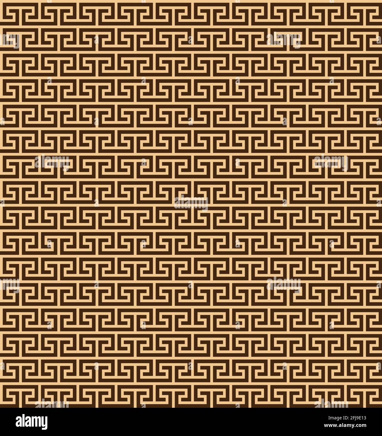 Greek key seamless pattern. Geometric meander. Abstract vector vintage ...