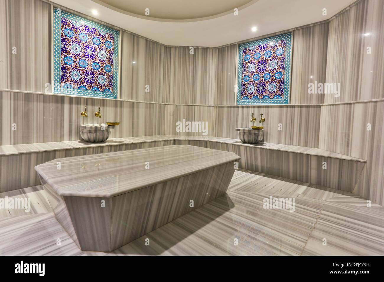Turkish bath hammam details Stock Photo Alamy