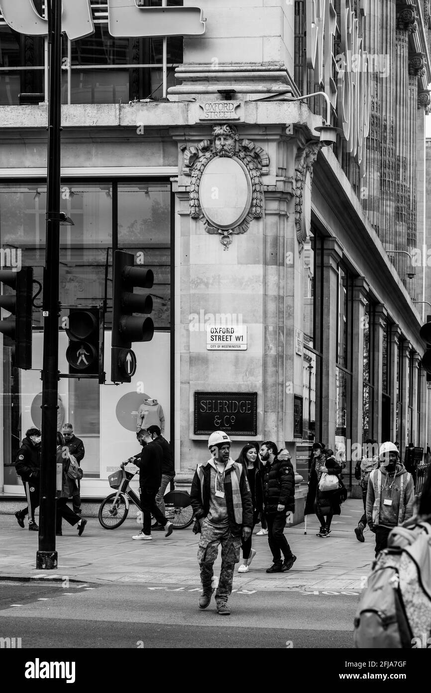 London Baker Street and Oxford Street Stock Photo Alamy