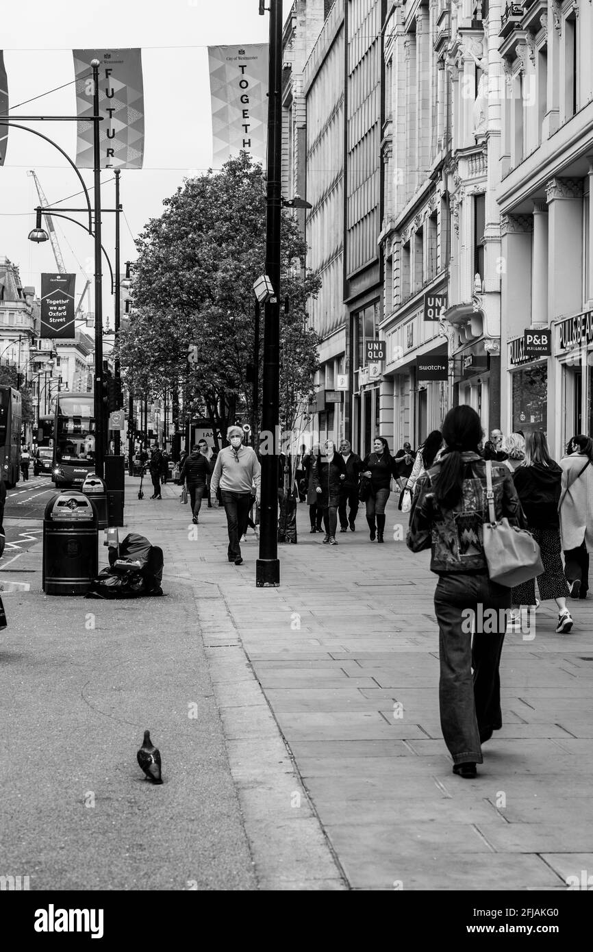 London Baker Street and Oxford Street Stock Photo - Alamy