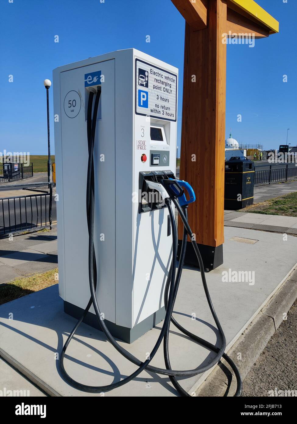 electric car charging station in England Stock Photo Alamy
