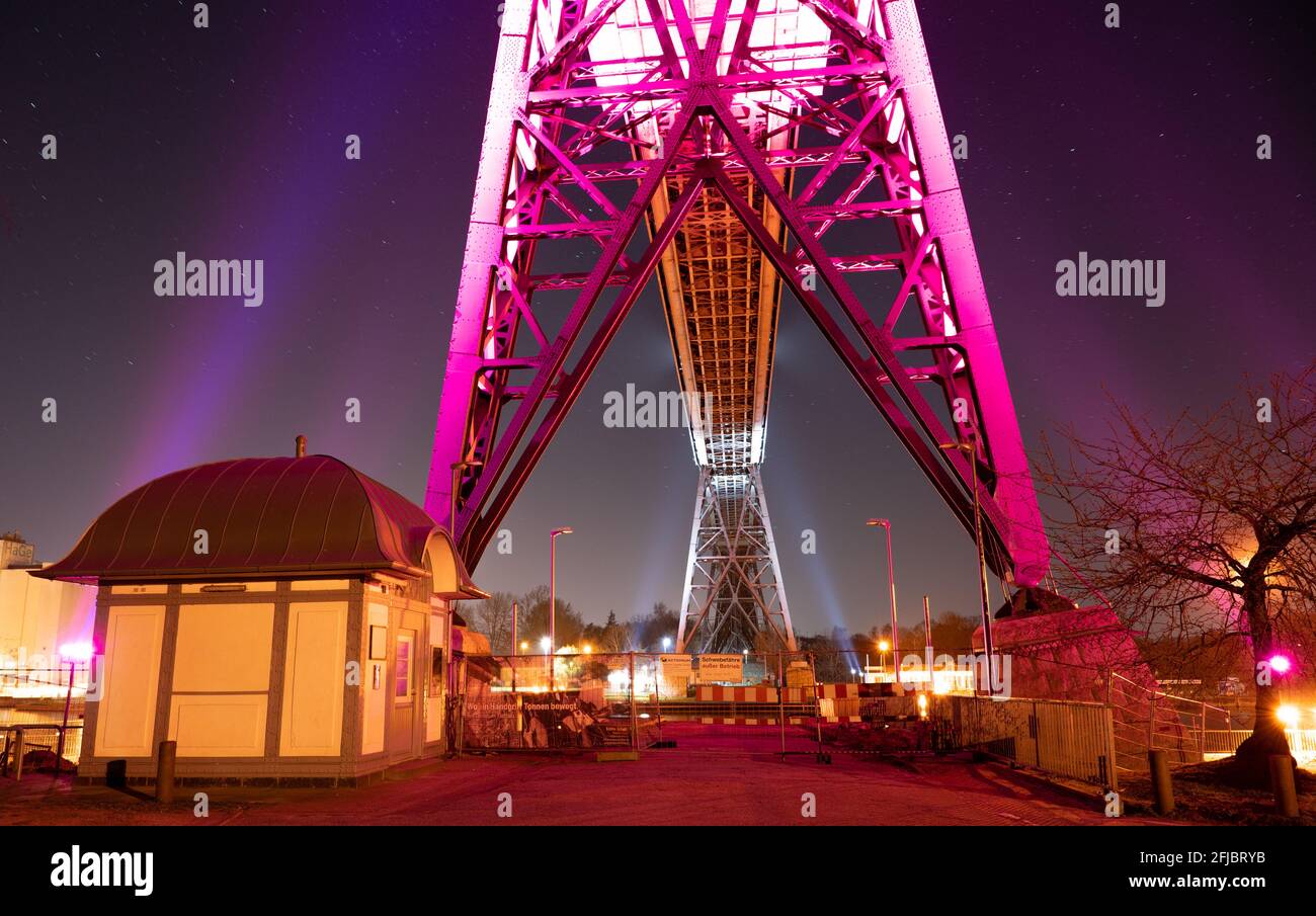 Transporter Bridge Night Middlesbrough High Resolution Stock Photography And Images Alamy