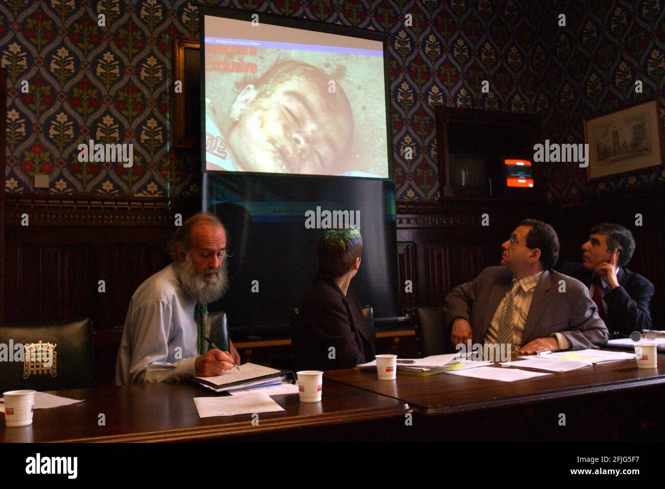 launch of 'child victims of war' in the house of commons jubilee room. 12/5/04 pilston Stock Photo
