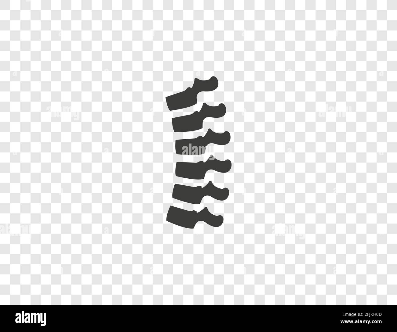 Human spine, anatomy, backbone icon. Vector illustration. Stock Vector