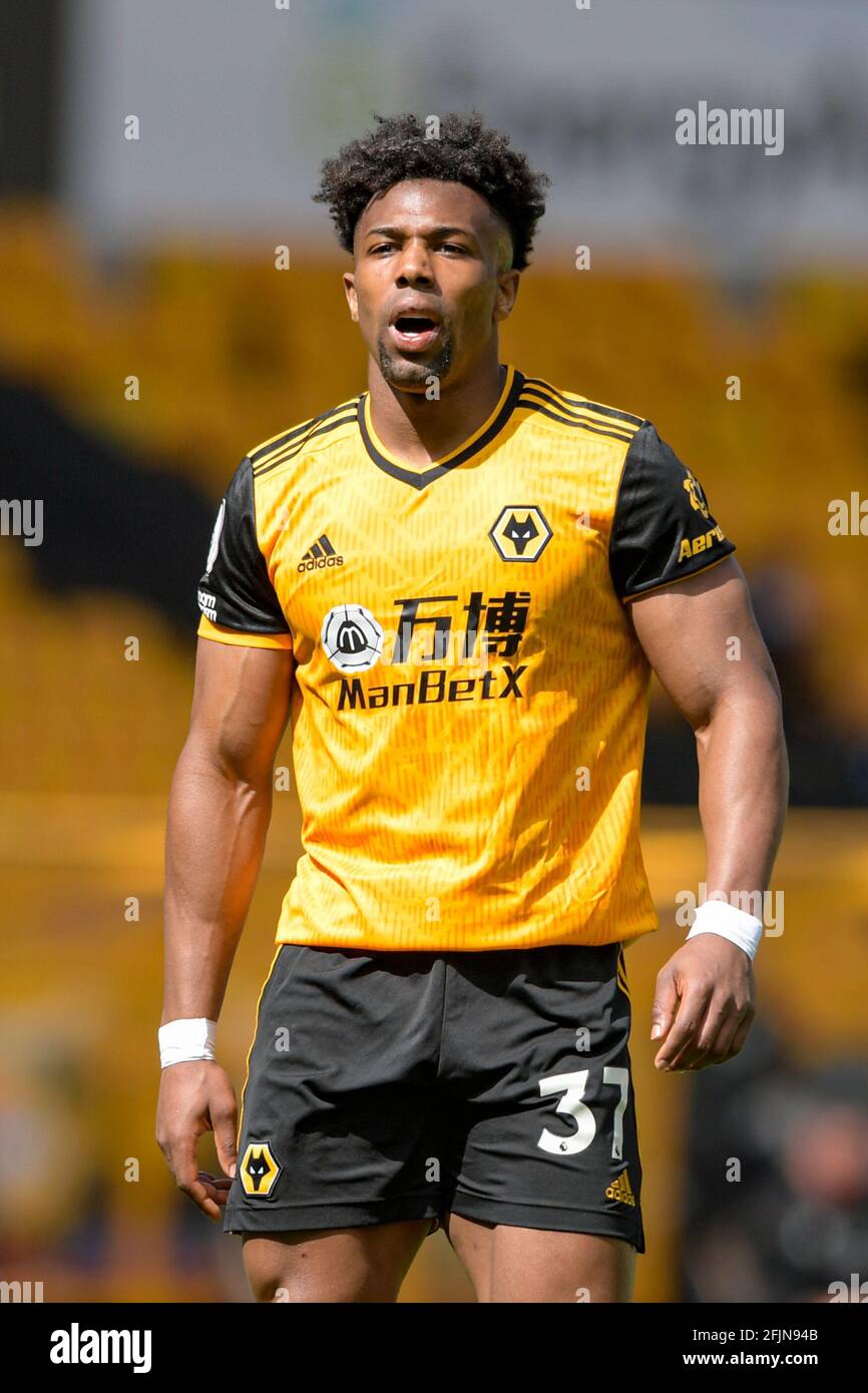 Wolverhampton Wanderers アダマトラオレ37 ユニフォーム Adama Traore #37 of Wolverhampton Wanderers in action during