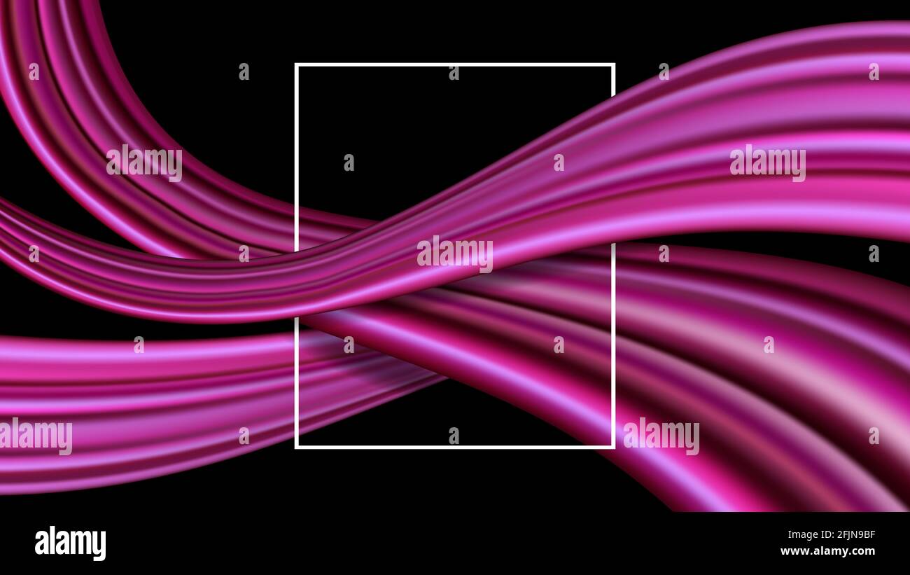 Wave pink liquid flow paint background. Vector illustration Stock ...