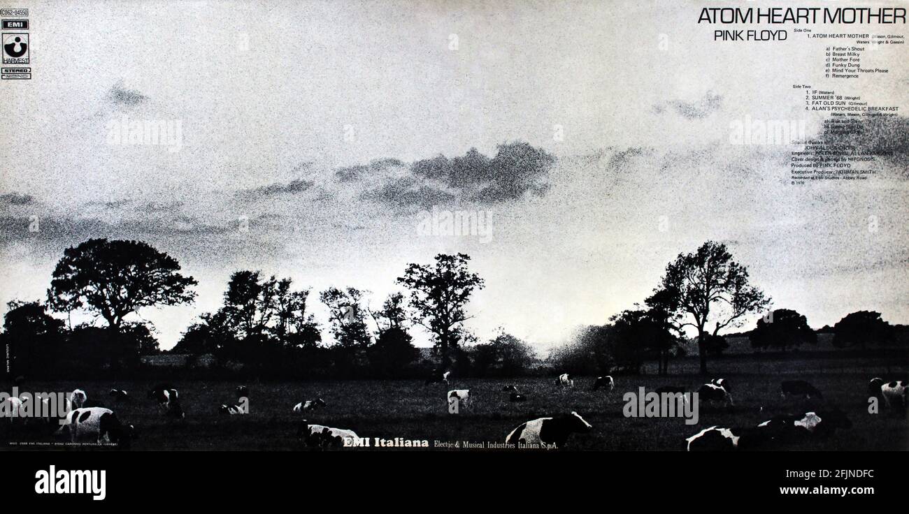 Pink Floyd 1970. LP front cover Atom Heart Mother Stock Photo Alamy