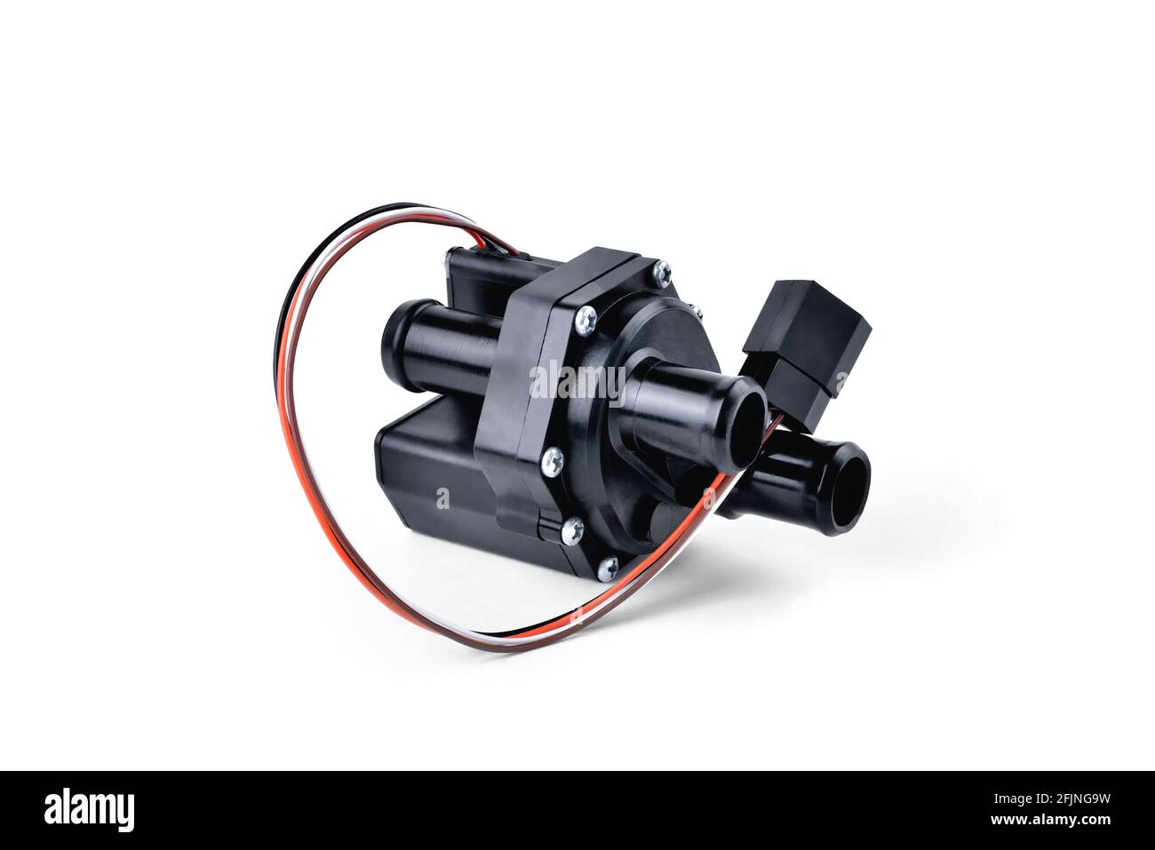 circulation pump with electric drive of the car heating system, white