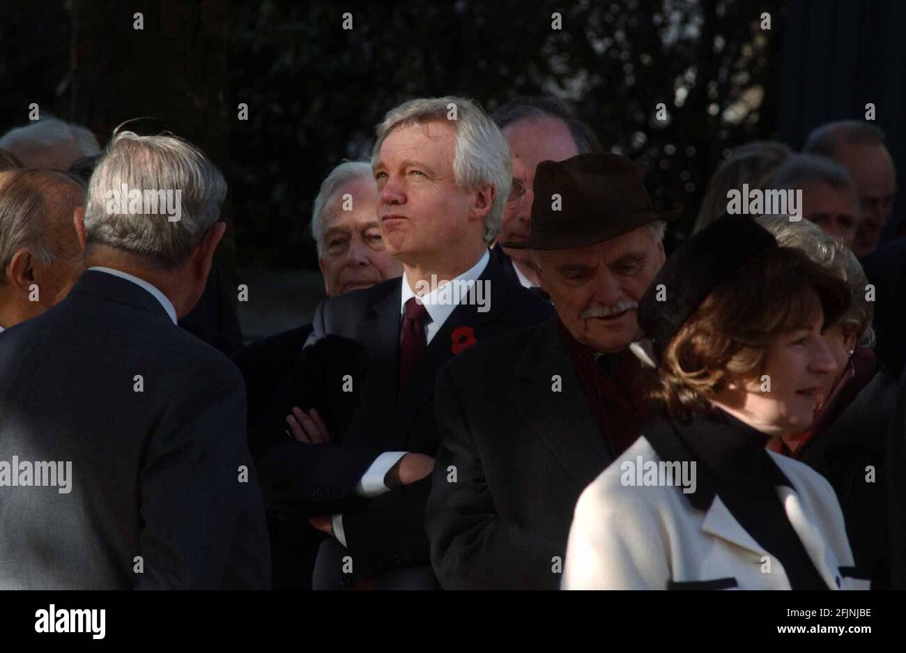 DAVID DAVIS AT THE MEMORIAL SERVICE  FOR DENIS THATCHER.30/10/03 PILSTON Stock Photo