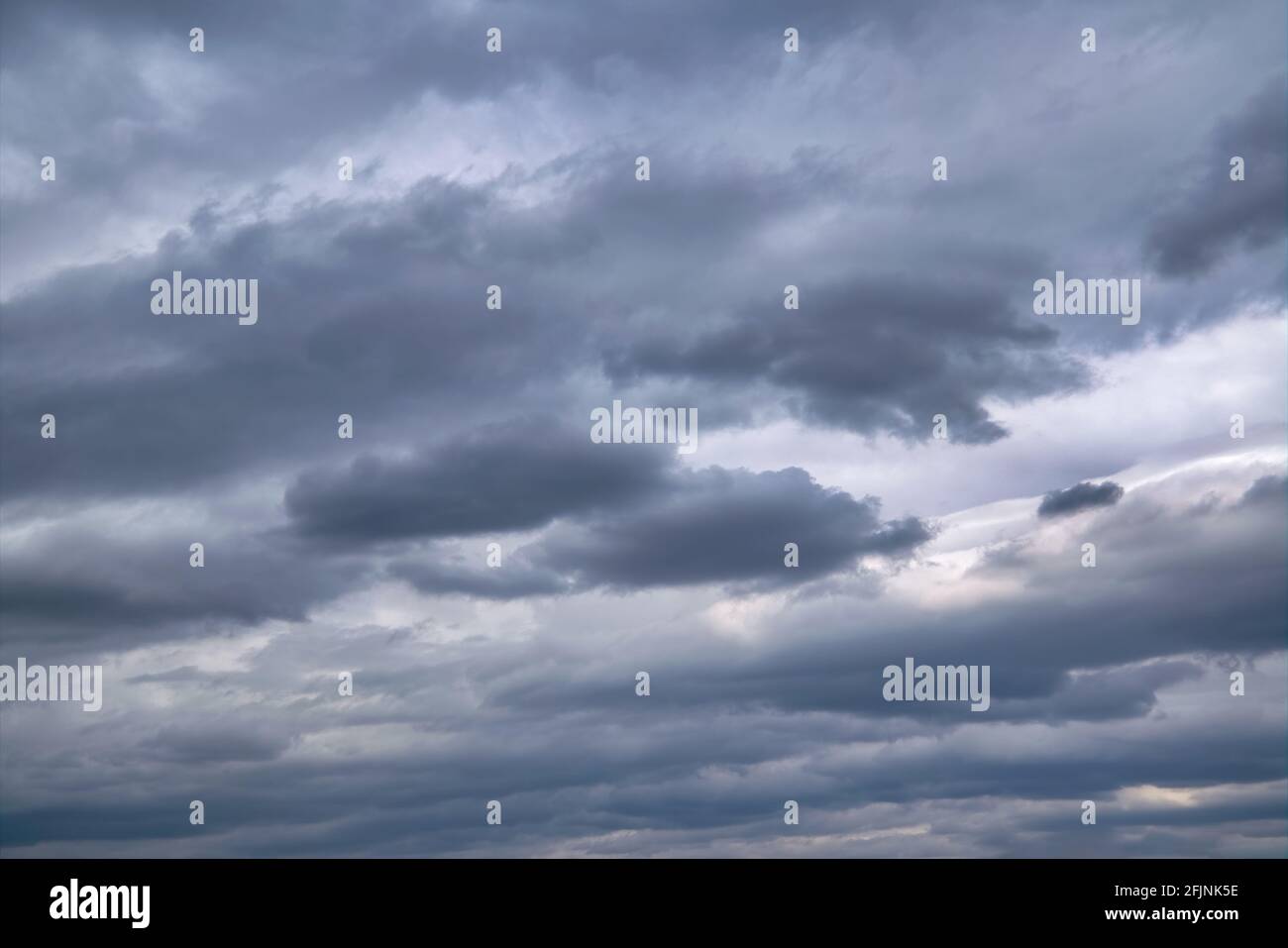 Rainy cloudy sky before the storm. Dark cloud, rain cloud, stormy ...