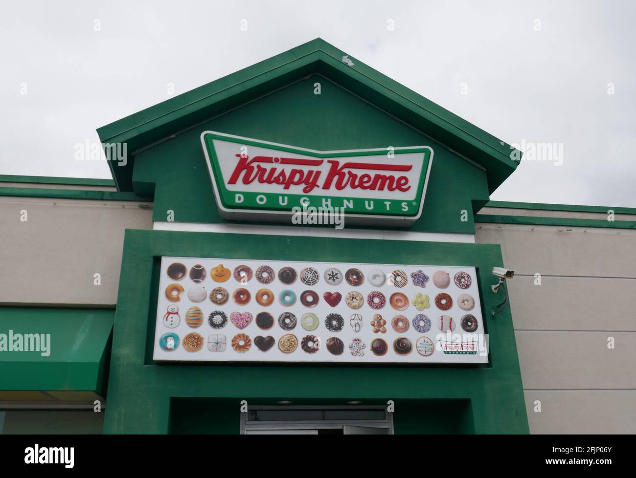 Los Angeles, California, USA 23rd April 2021 A general view of atmosphere  of Krispy Kreme Doughnuts