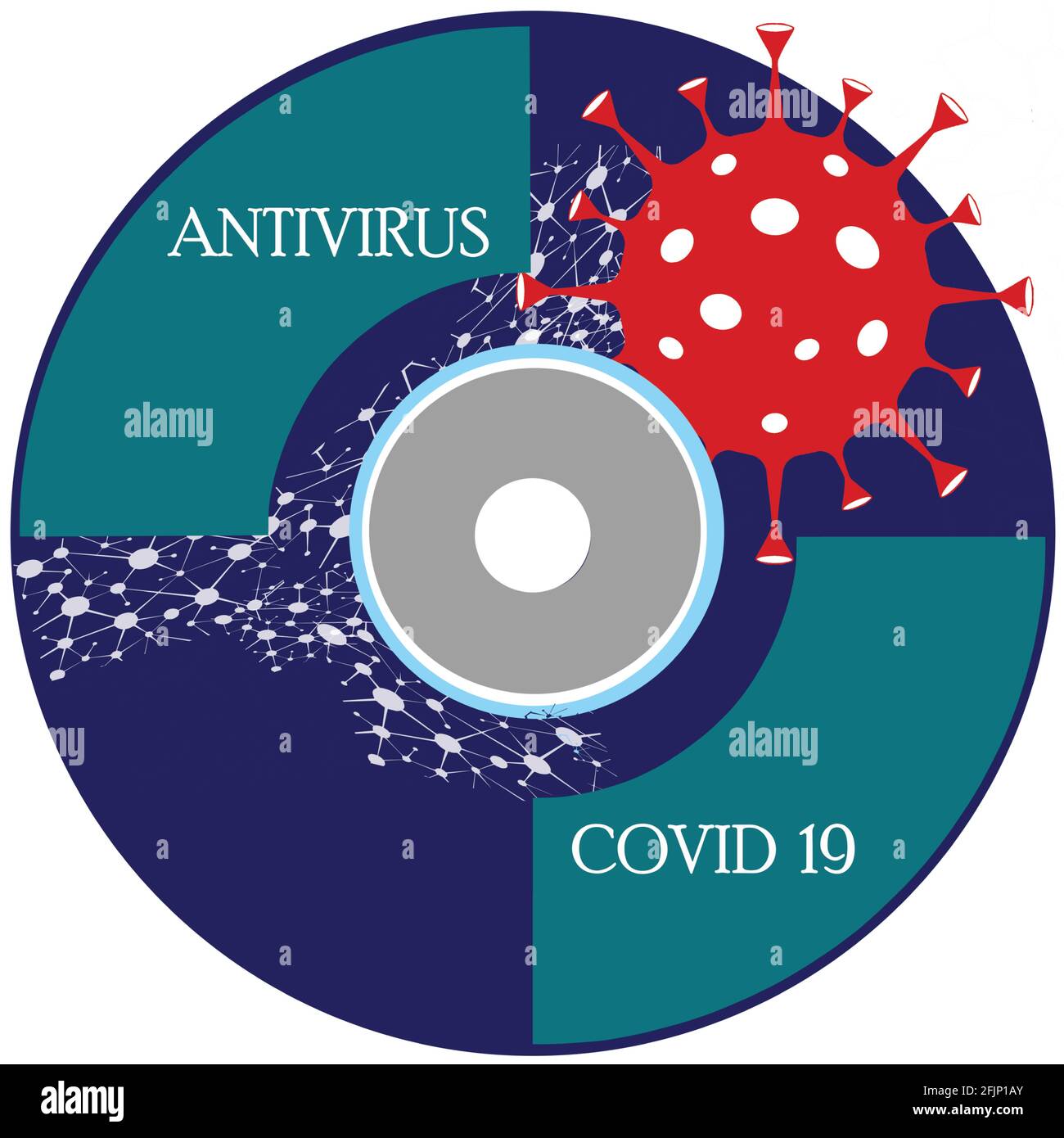 L virus. Haken "virus (CD)".