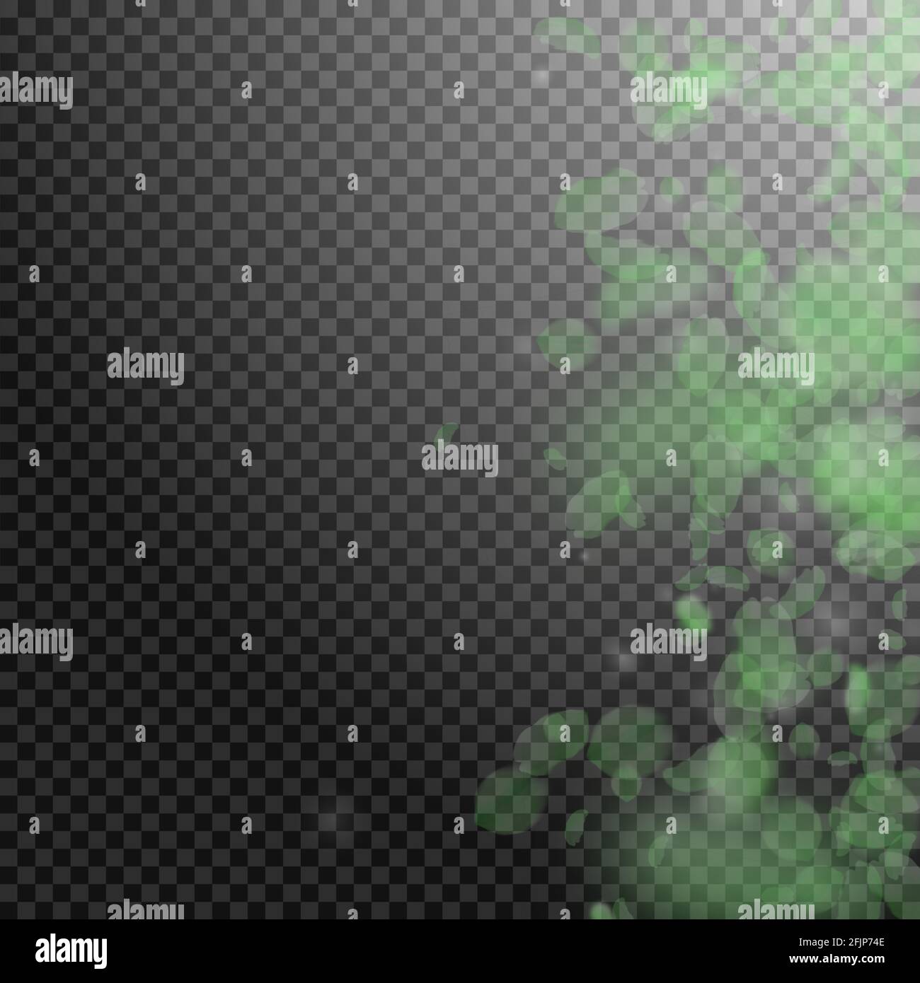 Flower Falling Gradient Green flower petals falling down. Extra romantic flowers gradient ...