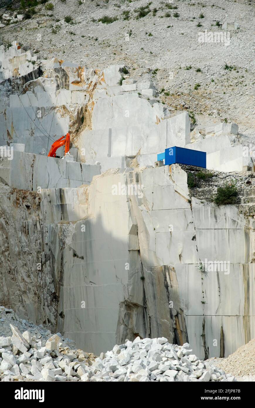 Mining of marble, quarry, Carrara, Italy Stock Photo Alamy