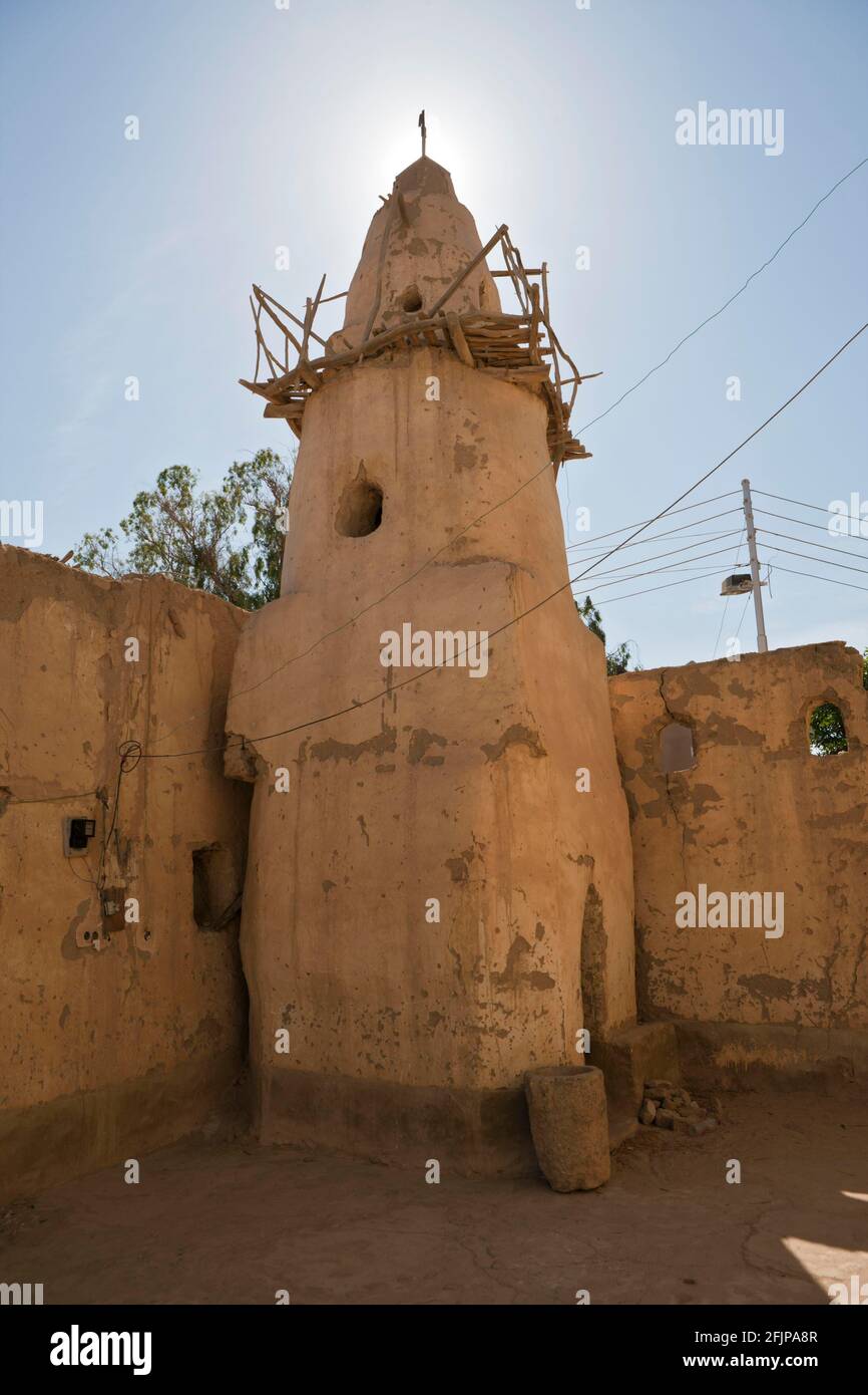 Mud house, old town, Bahariya Oasis, Libyan Desert, mud brick construction, Egypt Stock Photo